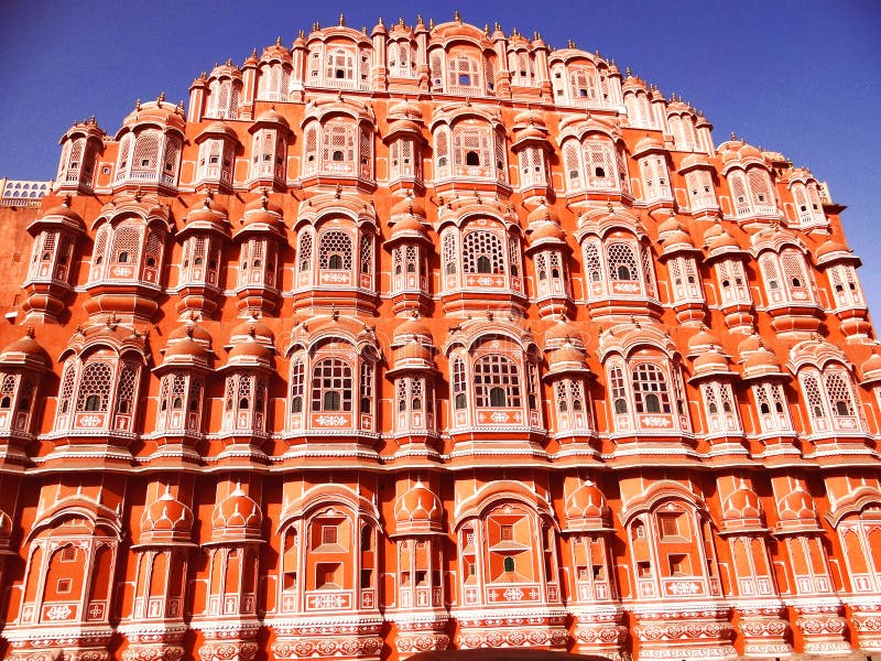 Palace of the Winds or Hawa Mahal, Jaipur; a Famous Rajasthan landmark royalty free stock photo Palace of the Winds or Hawa Mahal, Jaipur; a Famous Rajasthan landmark royalty free stock photo
