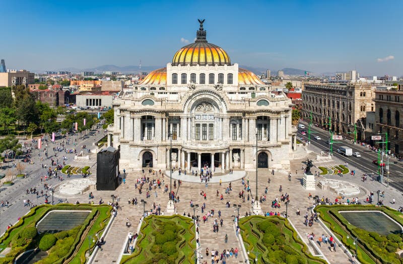 Palacio de Bellas Artes or Palace of Fine Arts, a famous theater,museum and music venue in Mexico City. Palacio de Bellas Artes or Palace of Fine Arts, a famous theater,museum and music venue in Mexico City