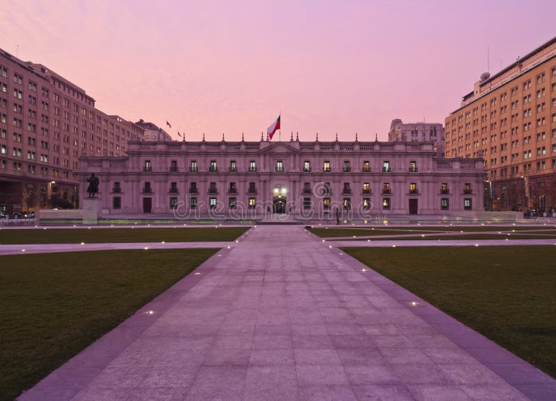 Palacio De Los Angeles Moneda w Santiago de Chile obrazy stock Palacio De Los Angeles Moneda w Santiago de Chile obrazy stock