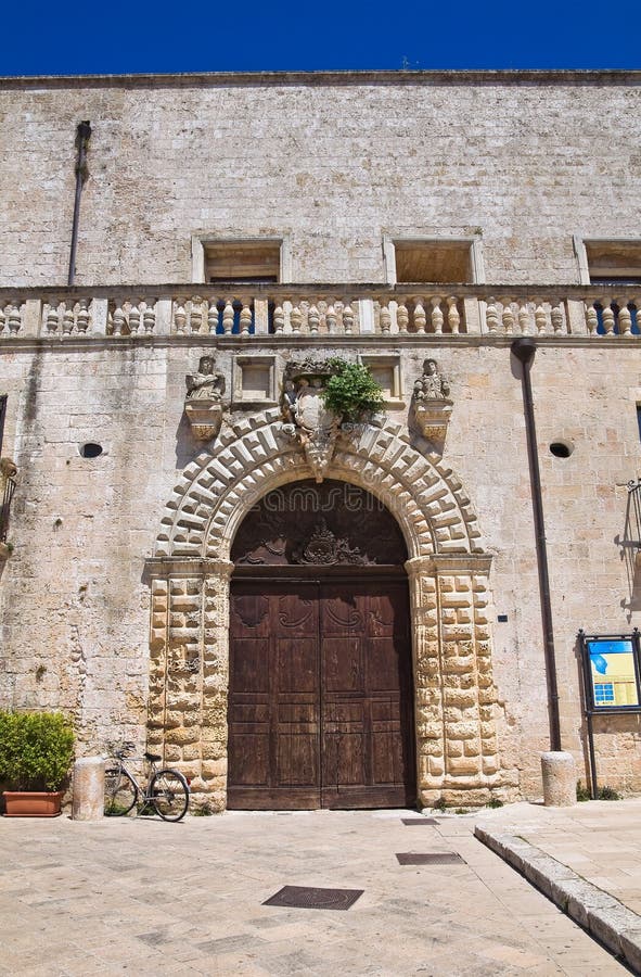 Palacio de Risolo. Specchia. Puglia. Italia. imágenes de archivo libres de regalías Palacio de Risolo. Specchia. Puglia. Italia. imágenes de archivo libres de regalías