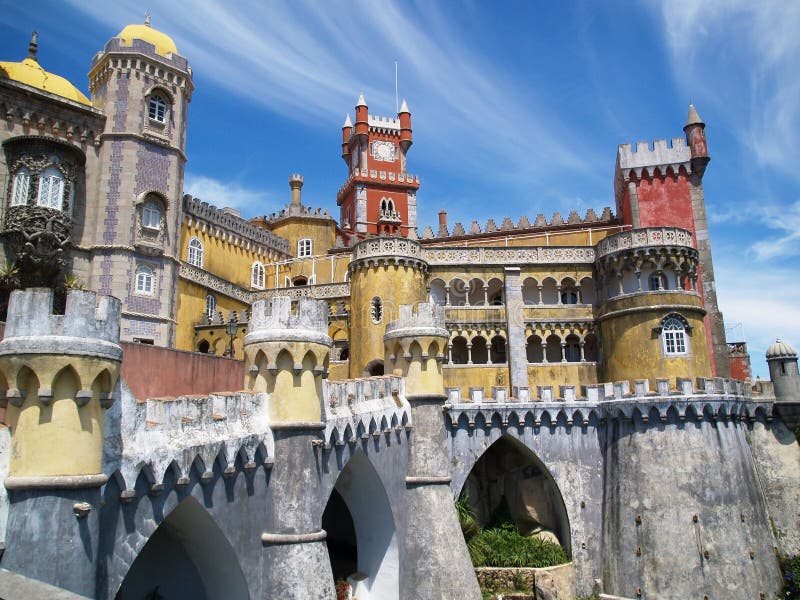 Palacio de Sintra del Fairy-tale foto de archivo libre de regalías Palacio de Sintra del Fairy-tale foto de archivo libre de regalías