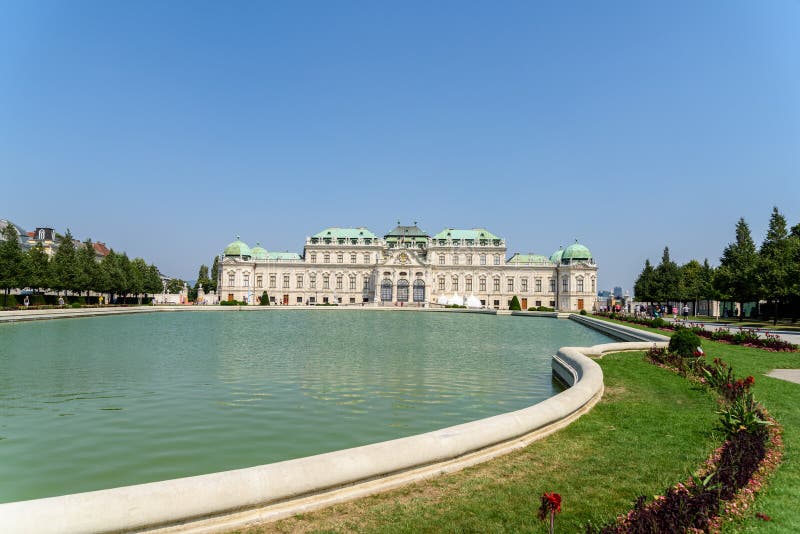 Palacio del belvedere en Viena fotografía de archivo libre de regalías Palacio del belvedere en Viena fotografía de archivo libre de regalías