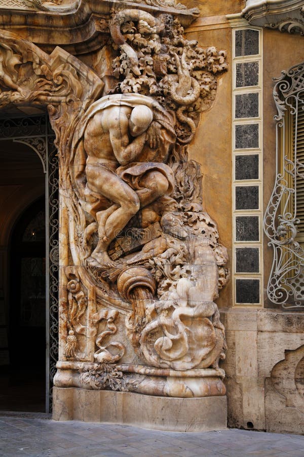 Palacio del Marques de Dos Aguas, Valencia, Spain royalty free stock photo Palacio del Marques de Dos Aguas, Valencia, Spain royalty free stock photo