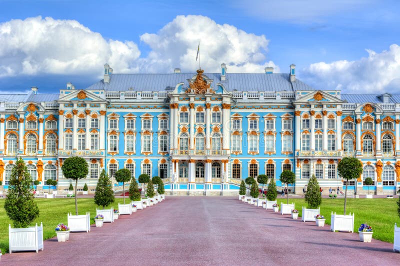 Palais de Catherine dans Tsarskoe Selo en été, St Petersburg, Russie