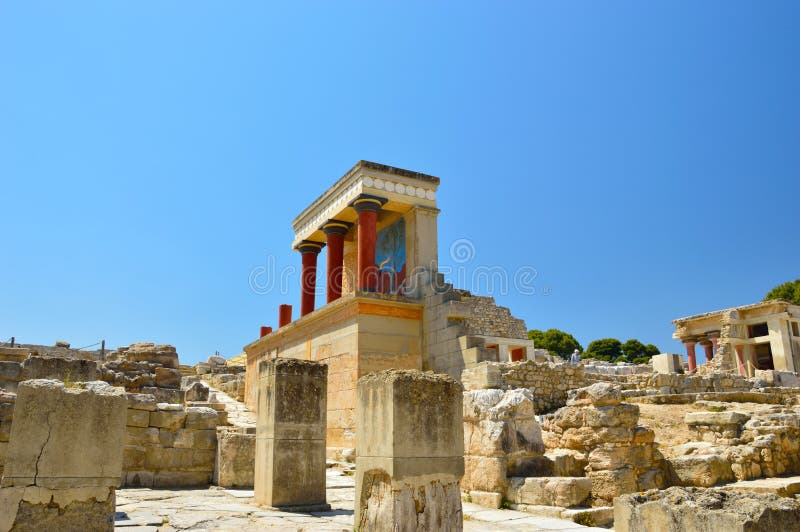 Palais de Knossos palais chez Crète, Grèce Knossos