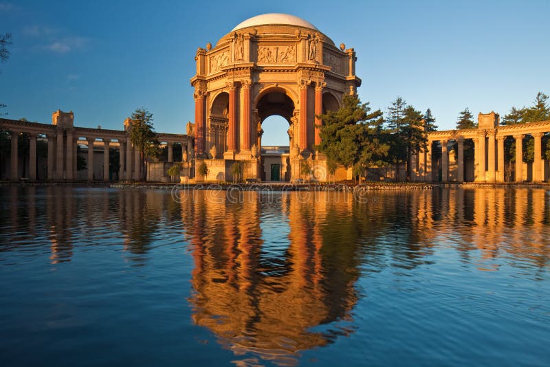 The Palace of Fine Arts is a monumental structure originally constructed for the 1915 Panama-Pacific Exposition in order to exhibit works of art presented there. The Palace of Fine Arts is a monumental structure originally constructed for the 1915 Panama-Pacific Exposition in order to exhibit works of art presented there.