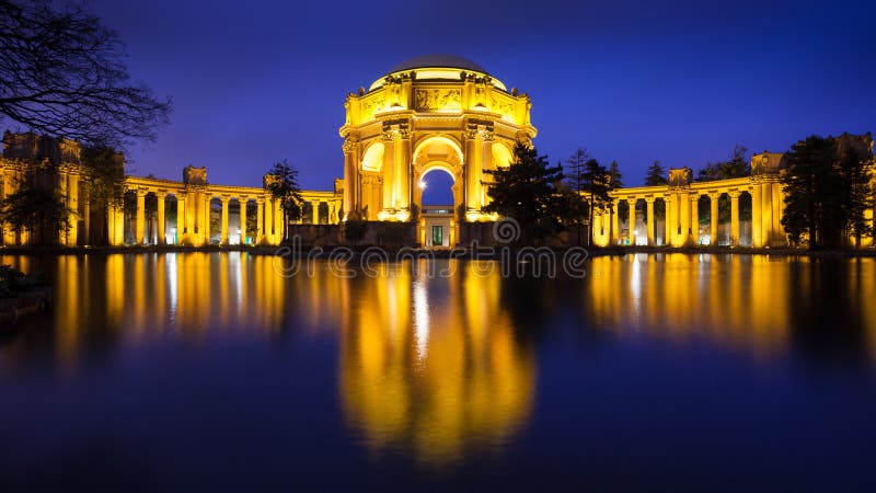 Panorama of the Palace of Fine Arts in San Francisco, California. Panorama of the Palace of Fine Arts in San Francisco, California.