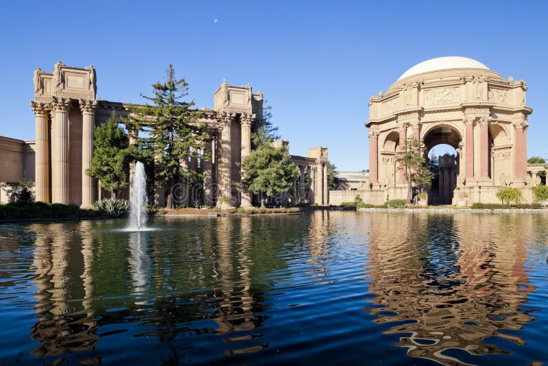 Palace of Fine Arts in San Francisco City. Palace of Fine Arts in San Francisco City