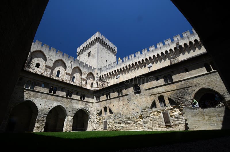 Palais des Papes, Avignon arkivfoton Palais des Papes, Avignon arkivfoton