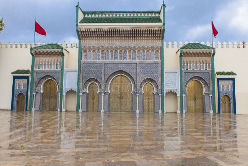 Palais royal dans Fes, Marocco photos libres de droits Palais royal dans Fes, Marocco photos libres de droits