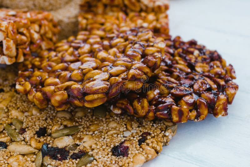Palanqueta with Peanuts Crunchy. Mexican Traditional Artisan Candies