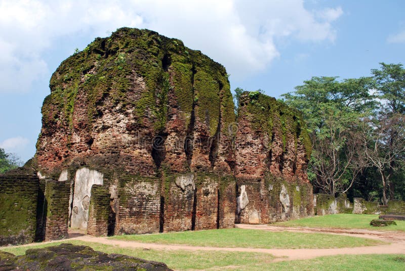 Palast von König Parakramabahu in Polonnaruwa stockfotografie Palast von König Parakramabahu in Polonnaruwa stockfotografie