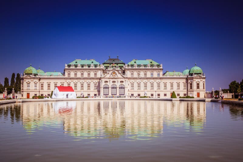 Palastgarten von Belvedere in Wien, Österreich stockfotos Palastgarten von Belvedere in Wien, Österreich stockfotos