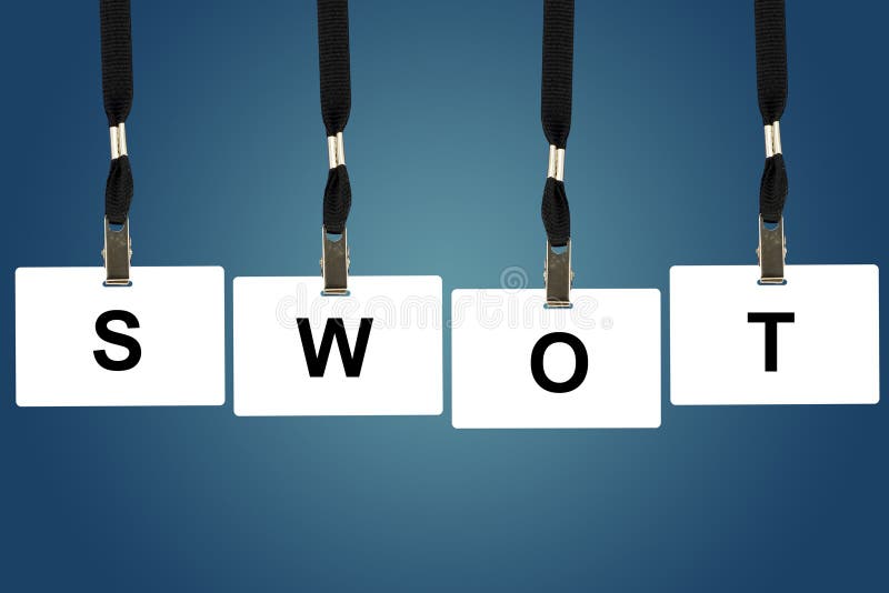 Análise SWOT palavra fotos de stock royalty free