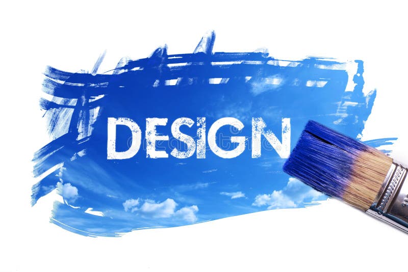 Palavra de pintura do projeto ilustração royalty free