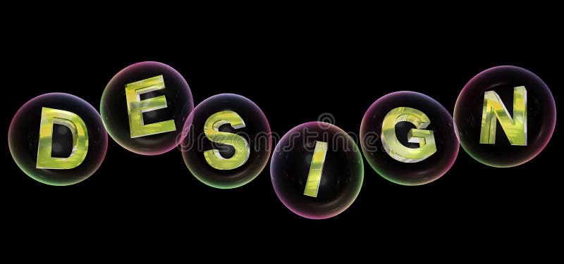 A palavra do projeto na bolha ilustração stock