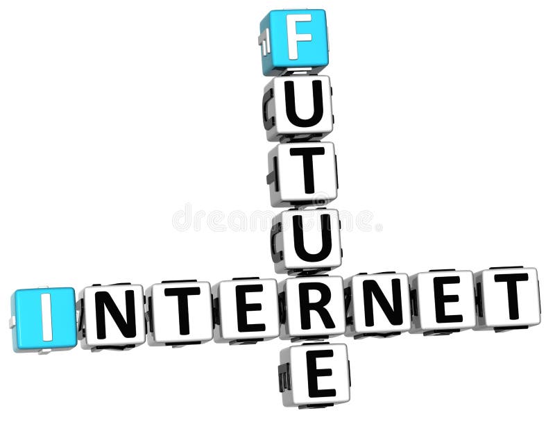 palavras cruzadas futuras do Internet 3D ilustração royalty free palavras cruzadas futuras do Internet 3D ilustração royalty free