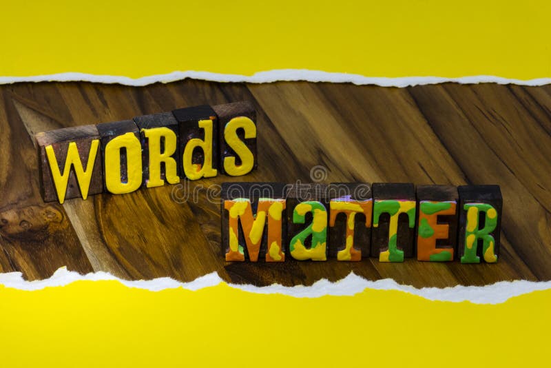 Palavras matéria faz diferença mensagem de comunicação importante significado apresentação