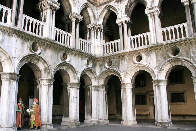 Palazzo dei Doges all'interno, Venezia fotografie stock libere da diritti Palazzo dei Doges all'interno, Venezia fotografie stock libere da diritti