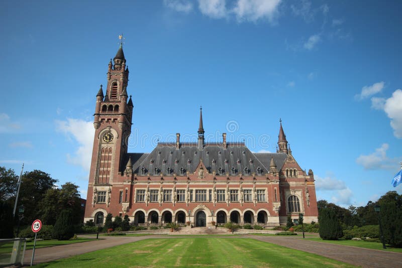 Peace palace in the hague, home of the united nations international court of justice and the Permanent Court of Arbitration in the Netherlands. Peace palace in the hague, home of the united nations international court of justice and the Permanent Court of Arbitration in the Netherlands