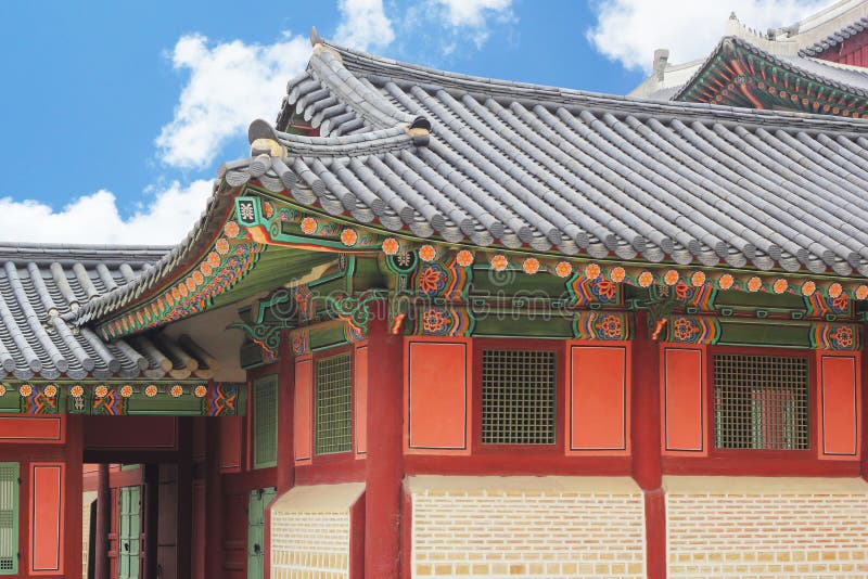 Palazzo Gyeongbok in Corea del Sud immagini stock