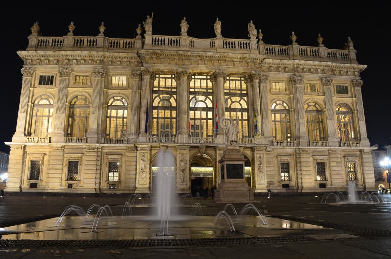 Christmas Town Hall stock image. Image of facade, balls - 4113053