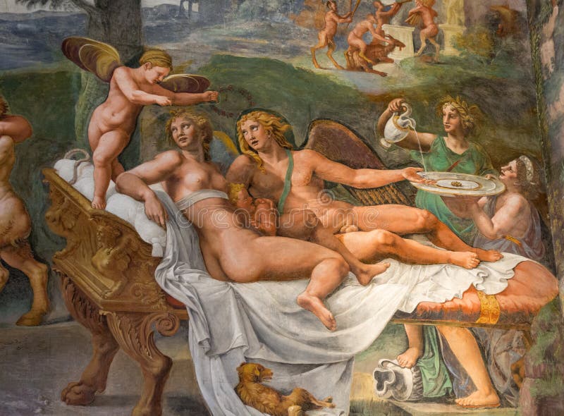 Palazzo Te in Mantua. Is a major tourist attraction. The ceiling frescoes are the most remarkable feature if the palace, built in the mannerist architectural royalty free stock photography Palazzo Te in Mantua. Is a major tourist attraction. The ceiling frescoes are the most remarkable feature if the palace, built in the mannerist architectural royalty free stock photography