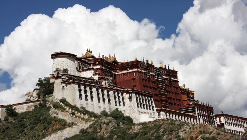 Palazzo TIBETANO di Potala fotografia stock libera da diritti Palazzo TIBETANO di Potala fotografia stock libera da diritti