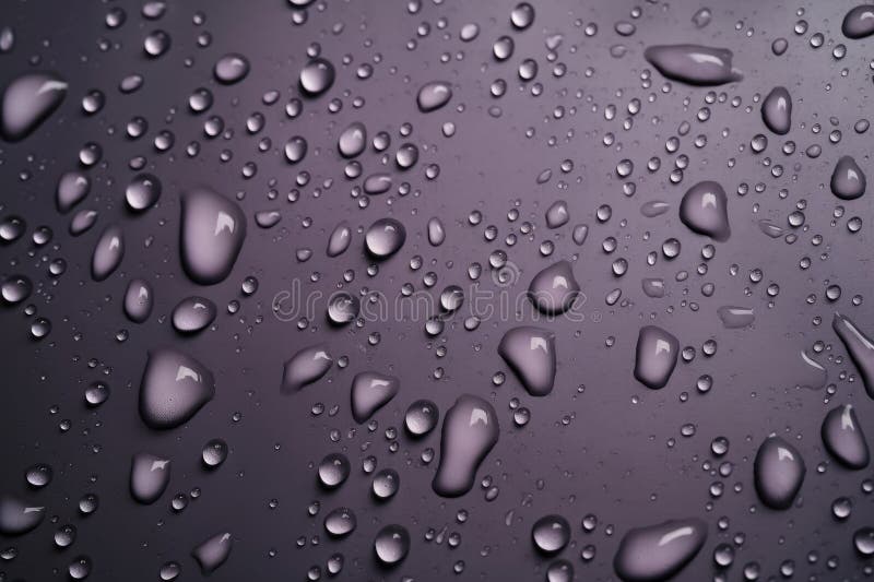 Pale Lavender with Drops on Black Gradient Background. Generative AI