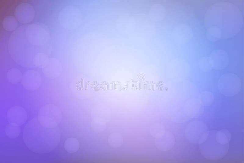 Pale purple blue blurred background with bokeh lights