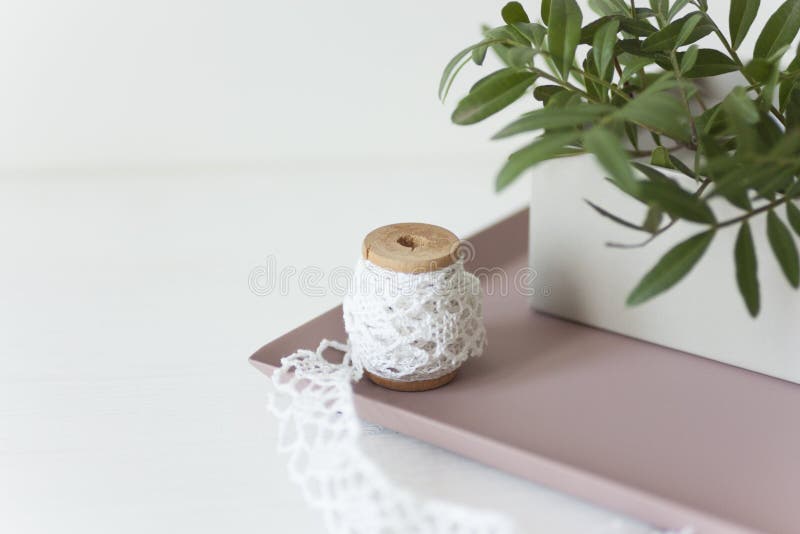 Pale tray wedding composition royalty free stock photos