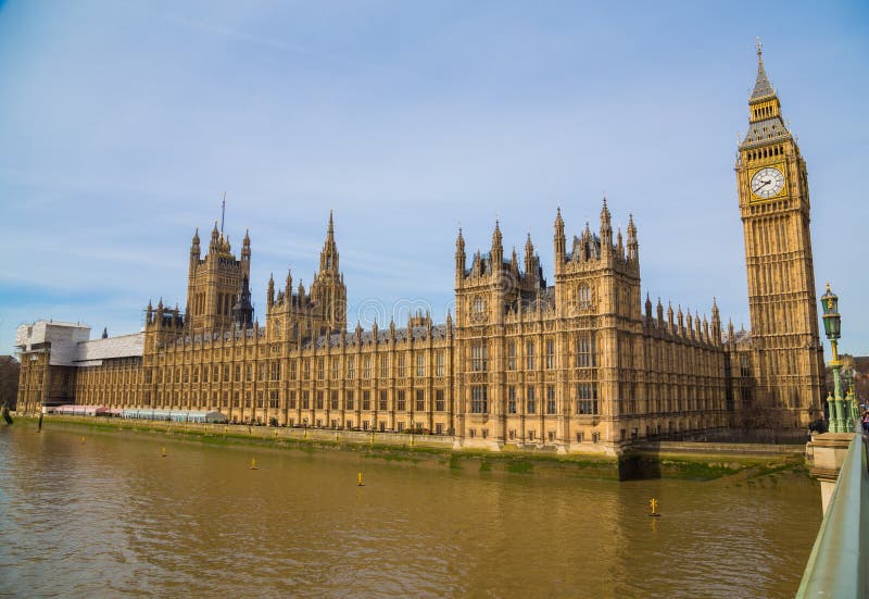 Paleis van Westminster stock fotografie Paleis van Westminster stock fotografie