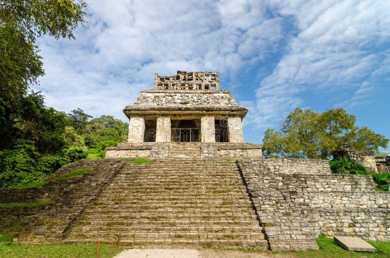 Palenque Temple Steps stock image. Image of archeology - 31253739