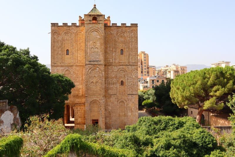 Palermo, Sicily Italy: Palace of the Zisa, Arab-Norman Architecture Castle. UNESCO World Heritage Site. Palermo, Sicily Italy: Palace of the Zisa, Arab-Norman Architecture Castle. UNESCO World Heritage Site