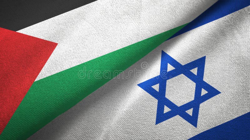 Palestina e israel dos banderas textil textil textil textil textil textil textil textura