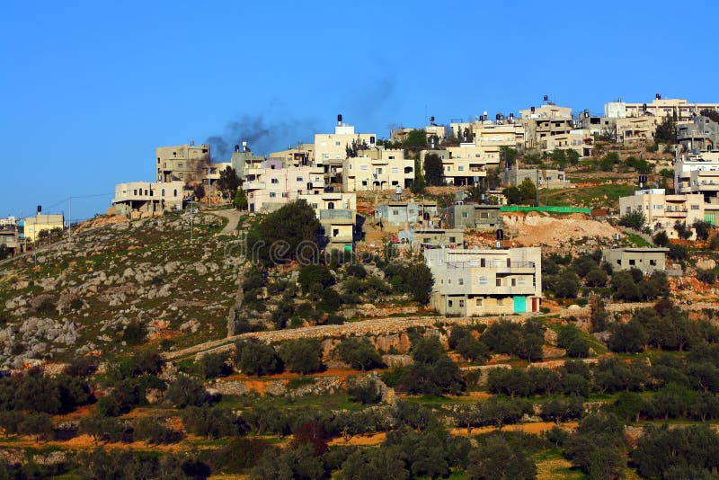 Palestine village on West Bank