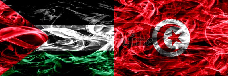 pics Palestine Tunisie Flag tunisia and palestine two flags textile