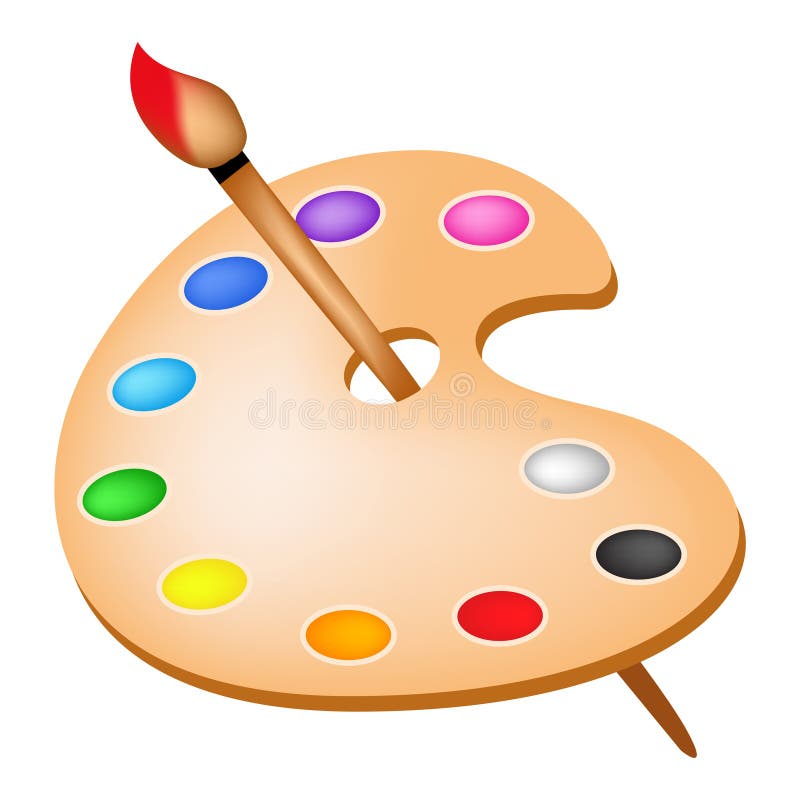 Paleta de cor ilustração stock Paleta de cor ilustração stock