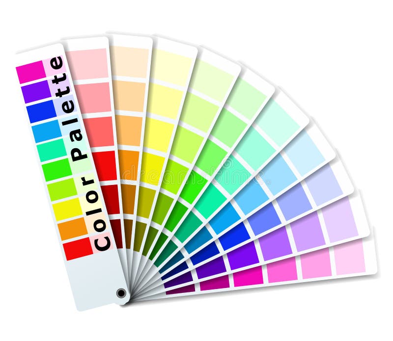 Paleta de cores ilustração do vetor Paleta de cores ilustração do vetor