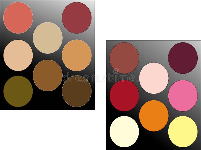 Palette. brush royalty free illustration
