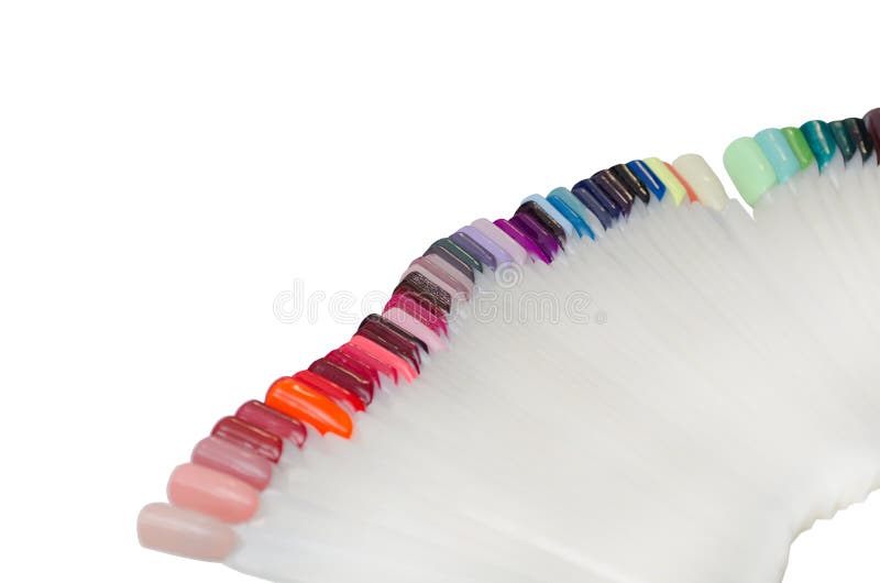 Palette Color of Nail Polish, a Wide Variety Stock Photo Image of