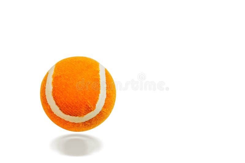 Palla arancione su sfondo bianco fotografia stock