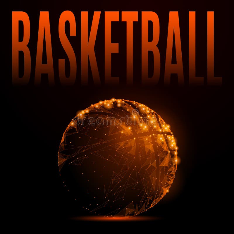 Palla da basket infuocata illustrazione vettoriale