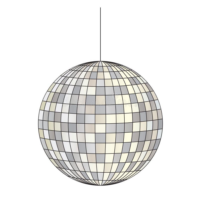 Palla rispecchiata della discoteca illustrazione di stock