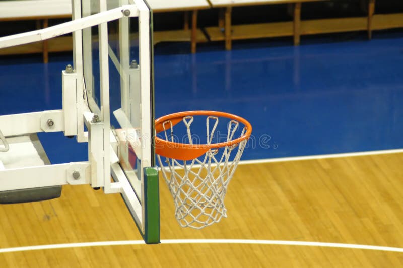 Basketball court detail. Basketball court detail