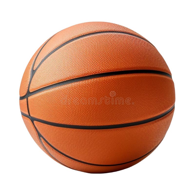 Pallacanestro in bianco Generato con Ai illustrazione di stock