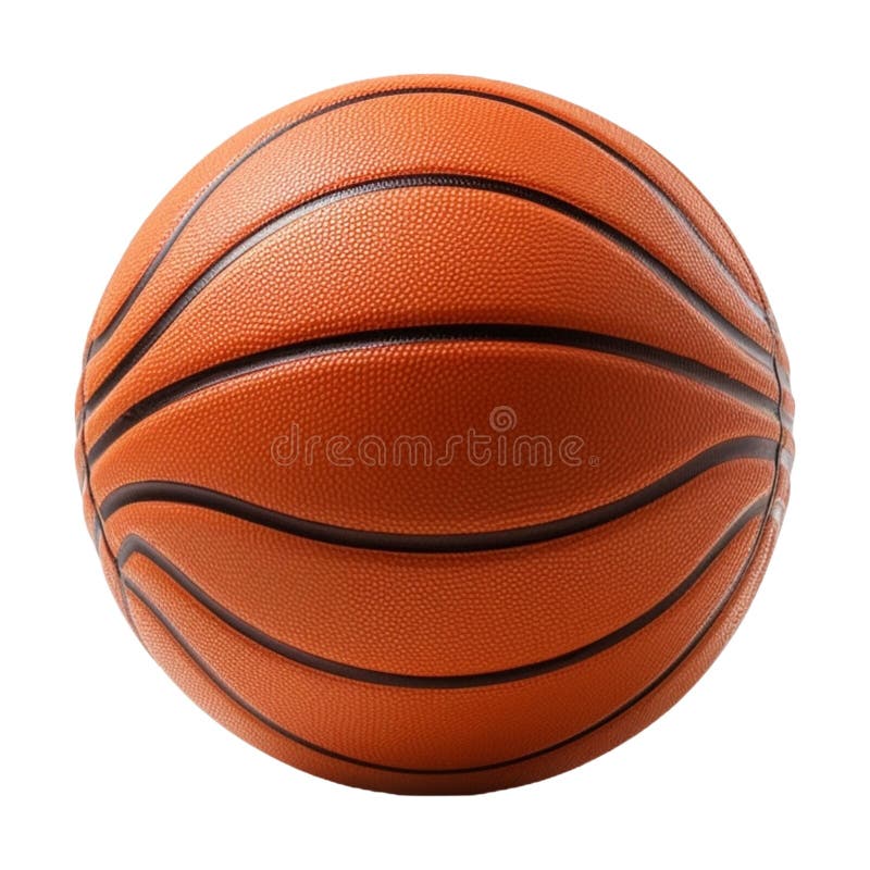 Pallacanestro in bianco Generato con Ai illustrazione vettoriale