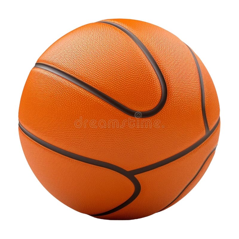 Pallacanestro in bianco Generato con Ai illustrazione vettoriale