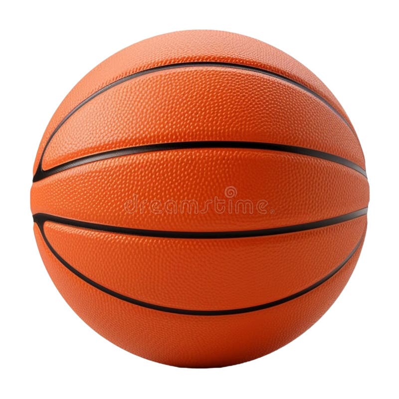 Pallacanestro in bianco Generato con Ai illustrazione di stock