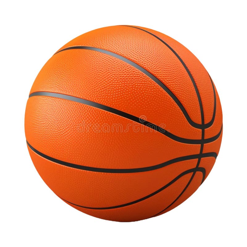 Pallacanestro in bianco Generato con Ai illustrazione vettoriale